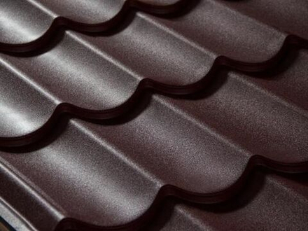 Металлочерепица Monterrey/Ламонтерра (VikingMP-Е20-8017-0,5) Цена за м²