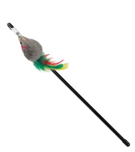 Игрушка-дразнилка для кошек "Мышка мини", 45/500мм, Triol