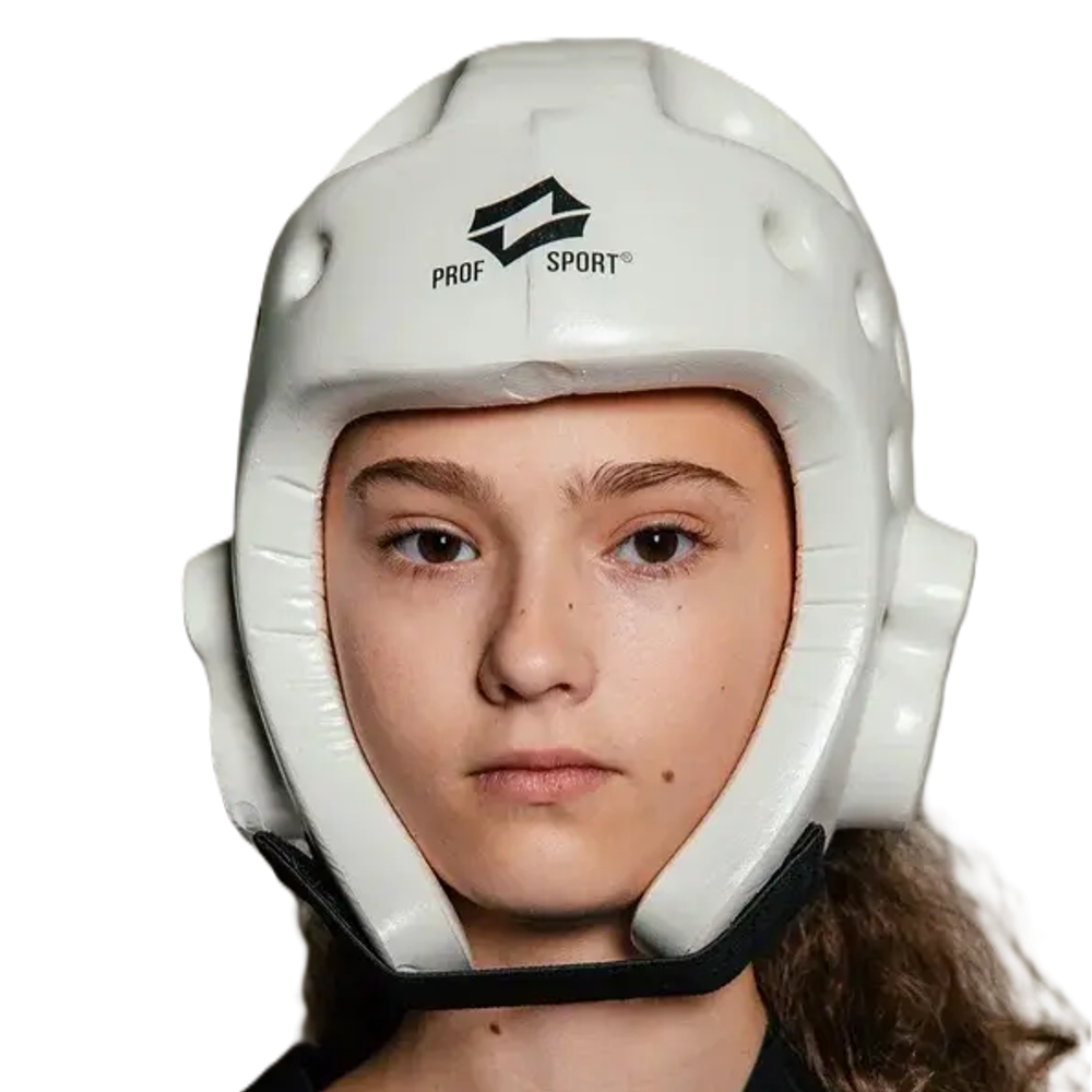 Шлем для тхэквондо ProfSport (усиленная защита) белый