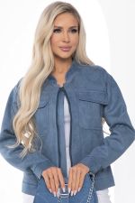 Жакет на молнии "Александра" (джинс) Б8897 LT Collection