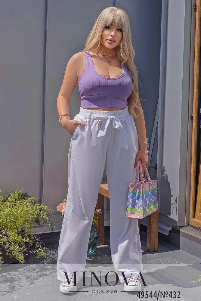 Брюки 432-белый Minova
