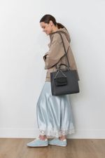 ШОППЕР КВАДРАТНЫЙ ГРАФИТ