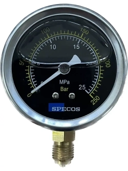 Глицериновый манометр SPECOS 25MPa, 250Bar