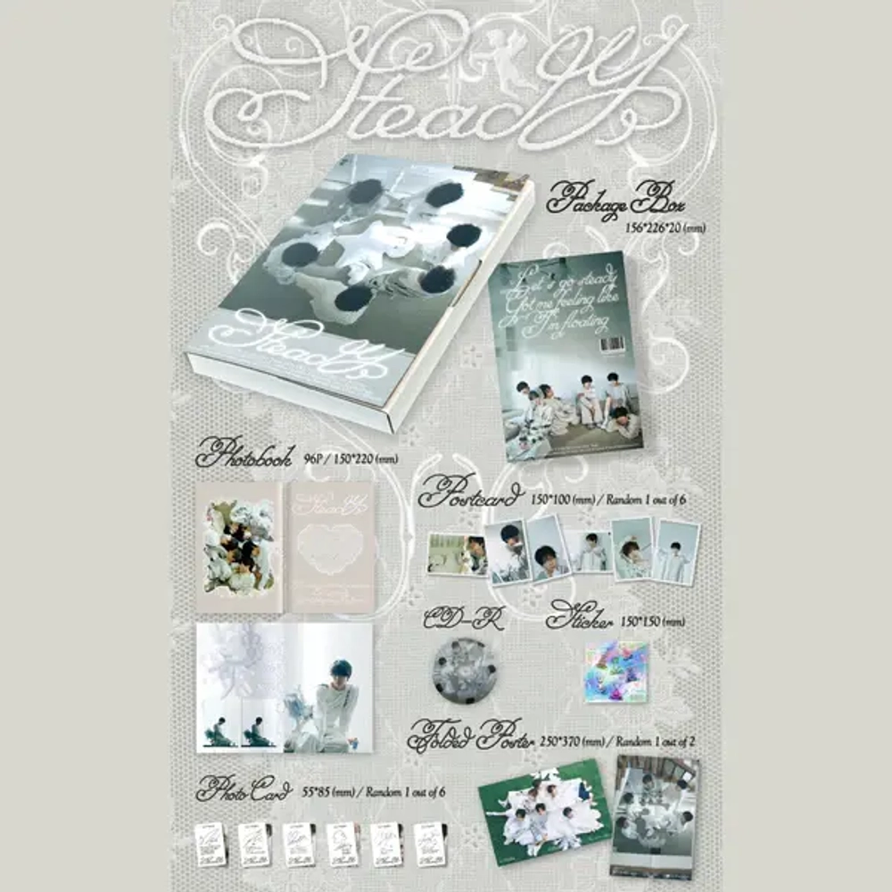 Альбом NCT WISH  - 1ST MINI ALBUM Steady (Photobook Ver.)