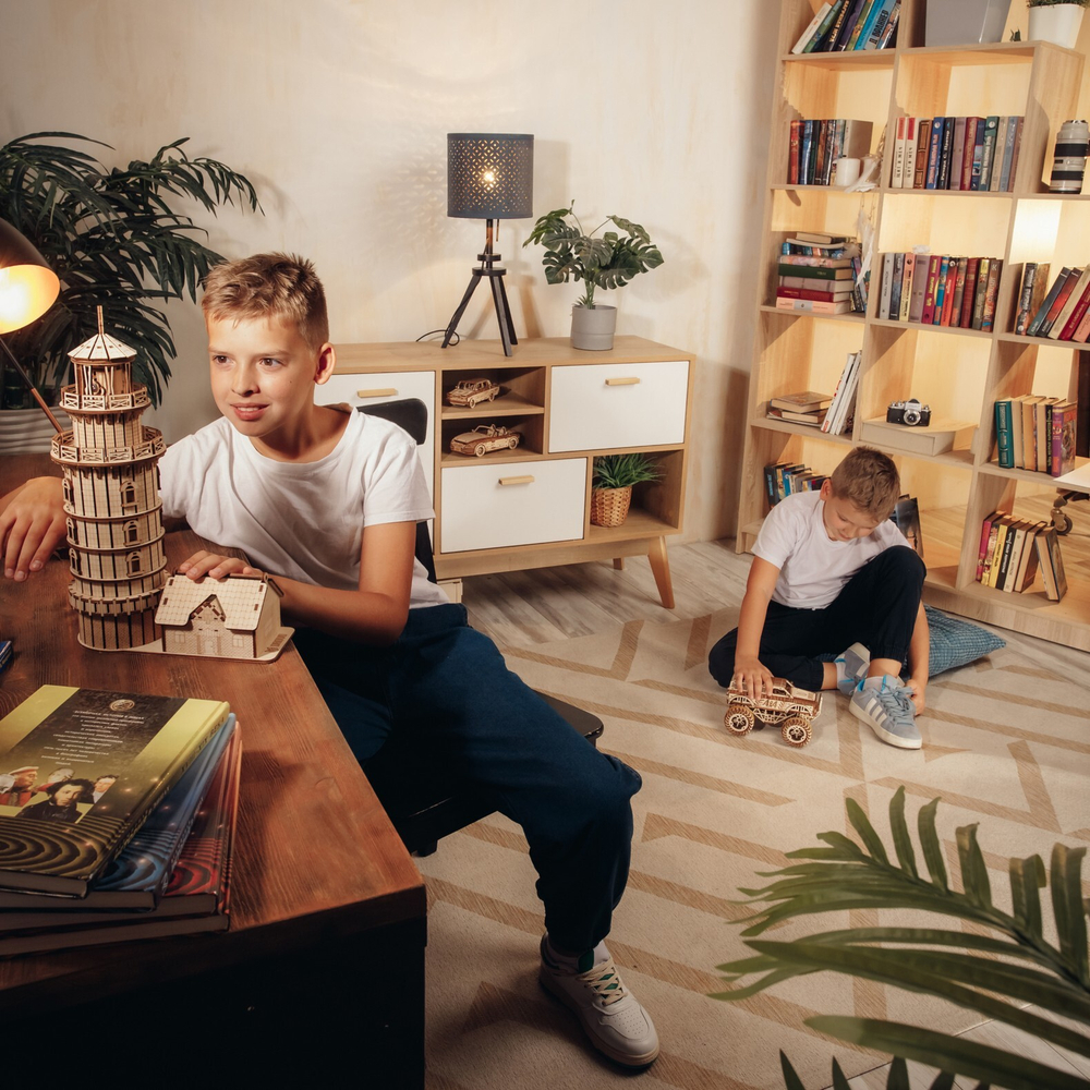 Деревянный конструктор Светильник Маяк "Бриз" (DROVO)