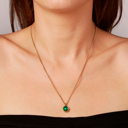 Колье Dyrberg Kern ETTE SG EMERALD GREEN 360016