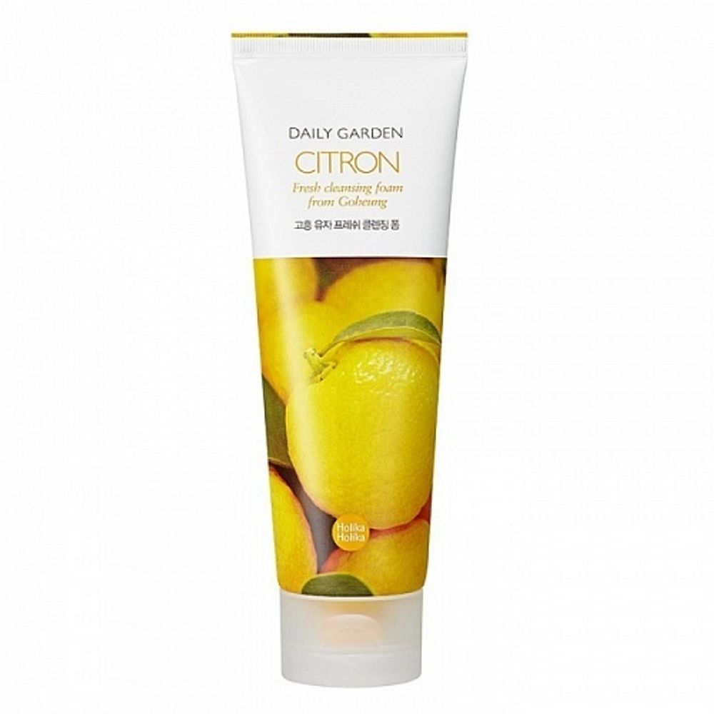 Пенка для умывания с цитроном HOLIKA HOLIKA Daily Garden Citron Fresh Cleansing Foam 120 мл