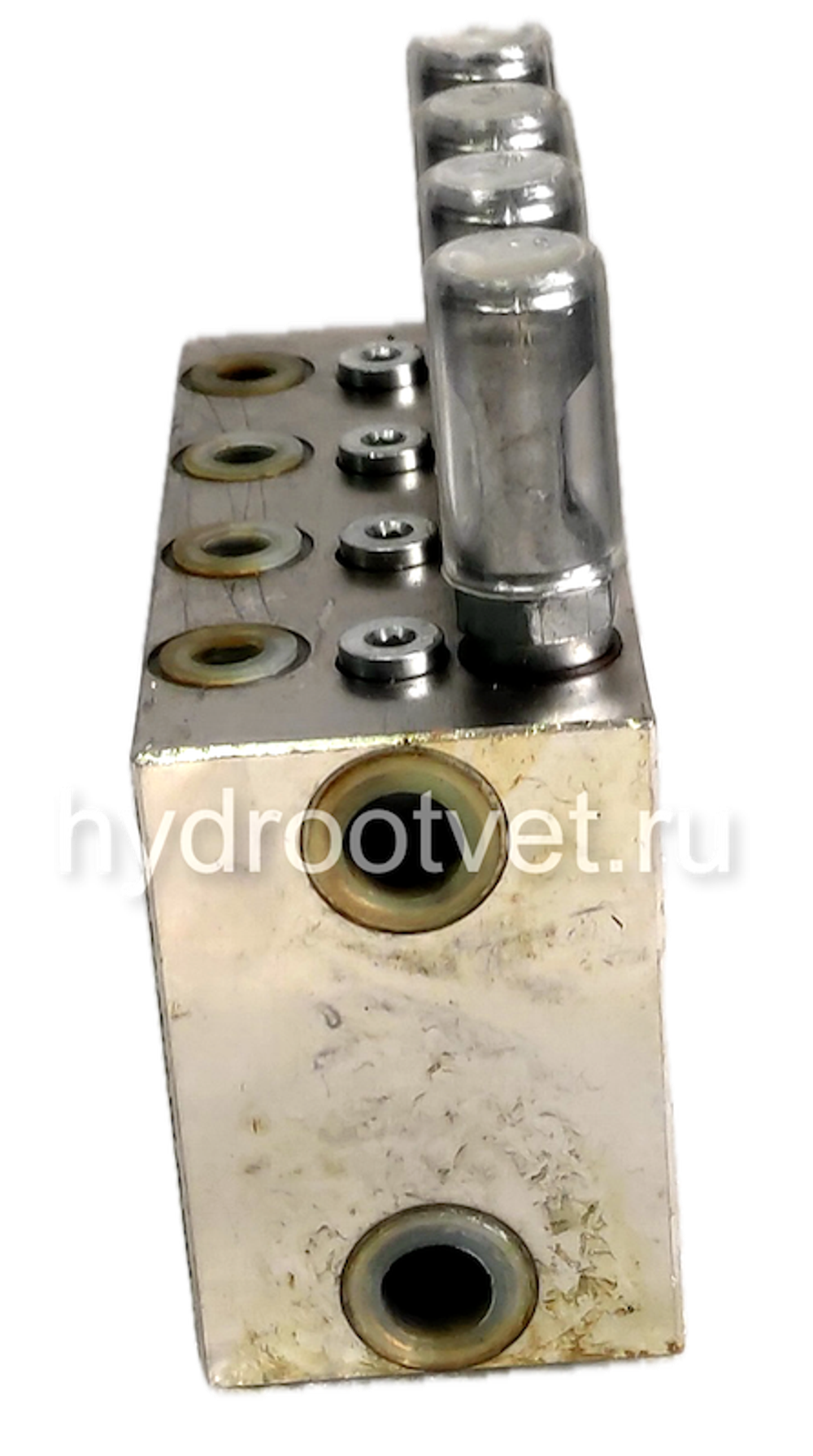 VSG8-KR - Питатель для двухлинейных систем смазки с рабочим давлением 400 бар, количество выходов 8, максимальная доза 2,3 мл/цикл, с регулятором и индикатором