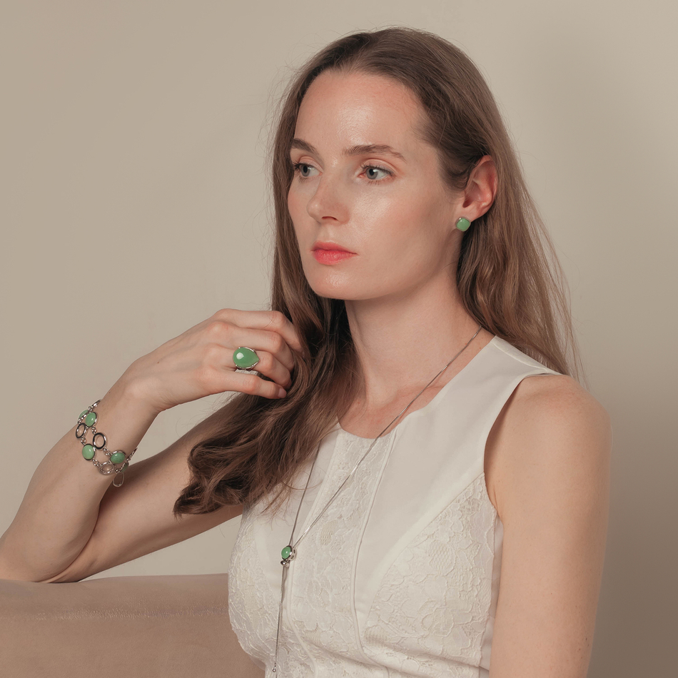 Серьги Possebon Q.Verde A0265.14 S