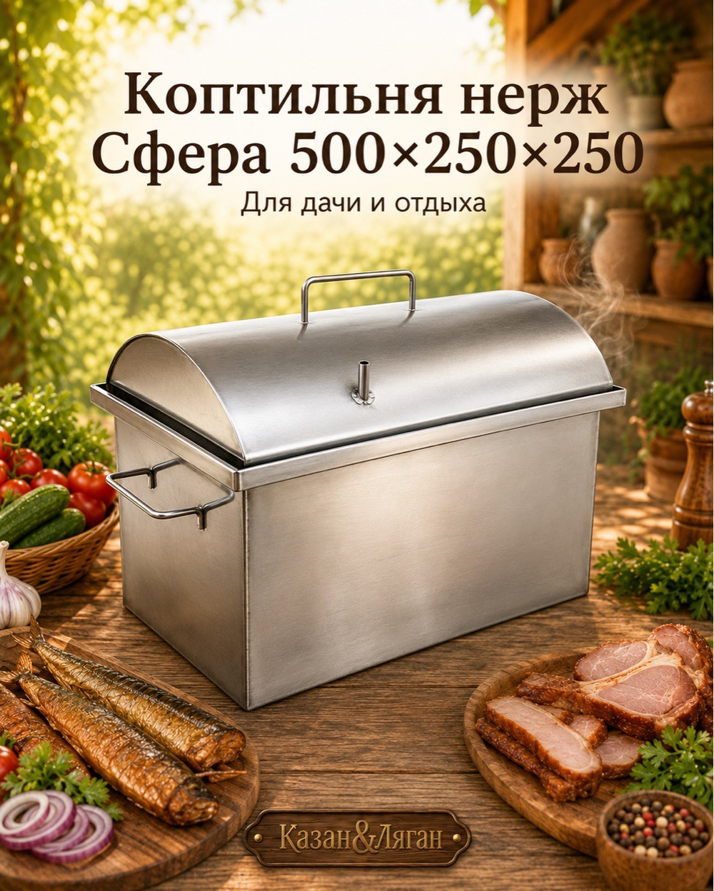 Коптильня "Сфера" 50*25*25 ДЖ