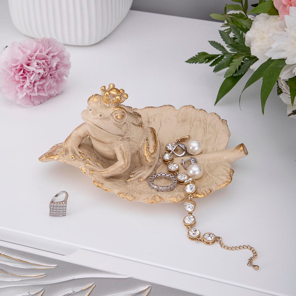 Подставка под бижутерию Лягушка Айвори