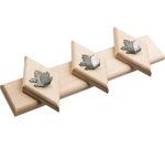 ВЕШАЛКА МЕТАЛЛИЧЕСКАЯ БШ КЛЁН 3КРЮЧКА 32Х14СМ 32309