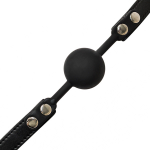 Черный силиконовый кляп-шар 4см Lola Games Party Hard Dolce Vita 1148-01lola