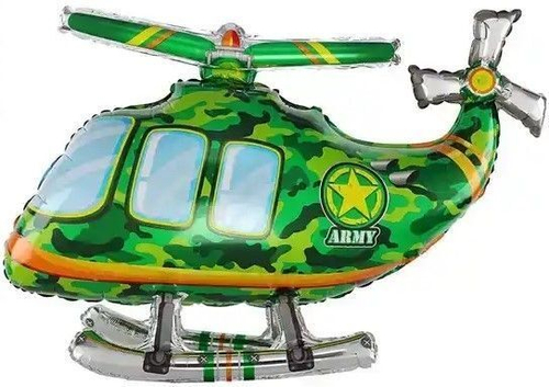 Шар фигура Вертолет 84 см воздух