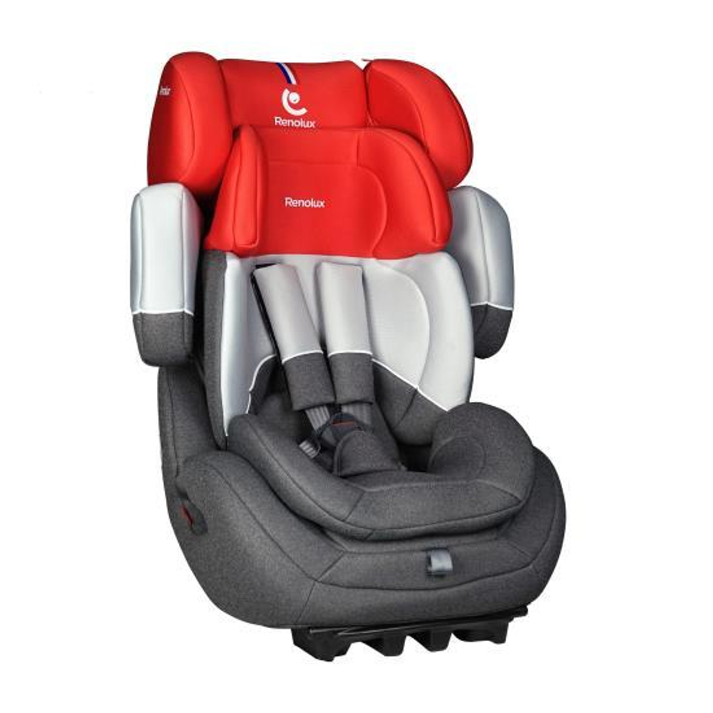 Детское автокресло Renolux Step гр. 1/2/3 (Красный/серый)