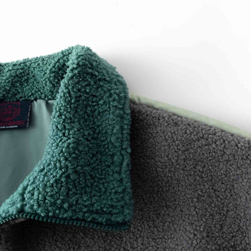 Купить Куртка Ymkashix Furry HTF серая/изумрудная Куртка Ymkashix Furry HTF серая/изумрудная