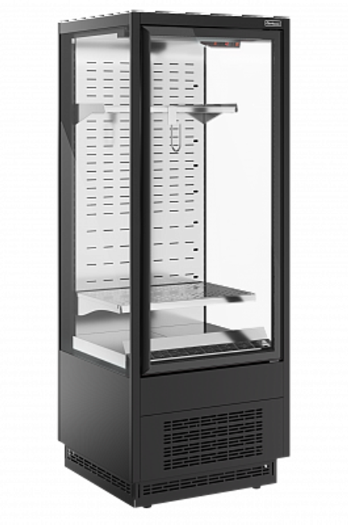 Витрина холодильная Carboma Cube Flesh 2 FC20-07 VV 0,7-1 STANDARD фронт X7 (версия 2.0) (9005-0430)