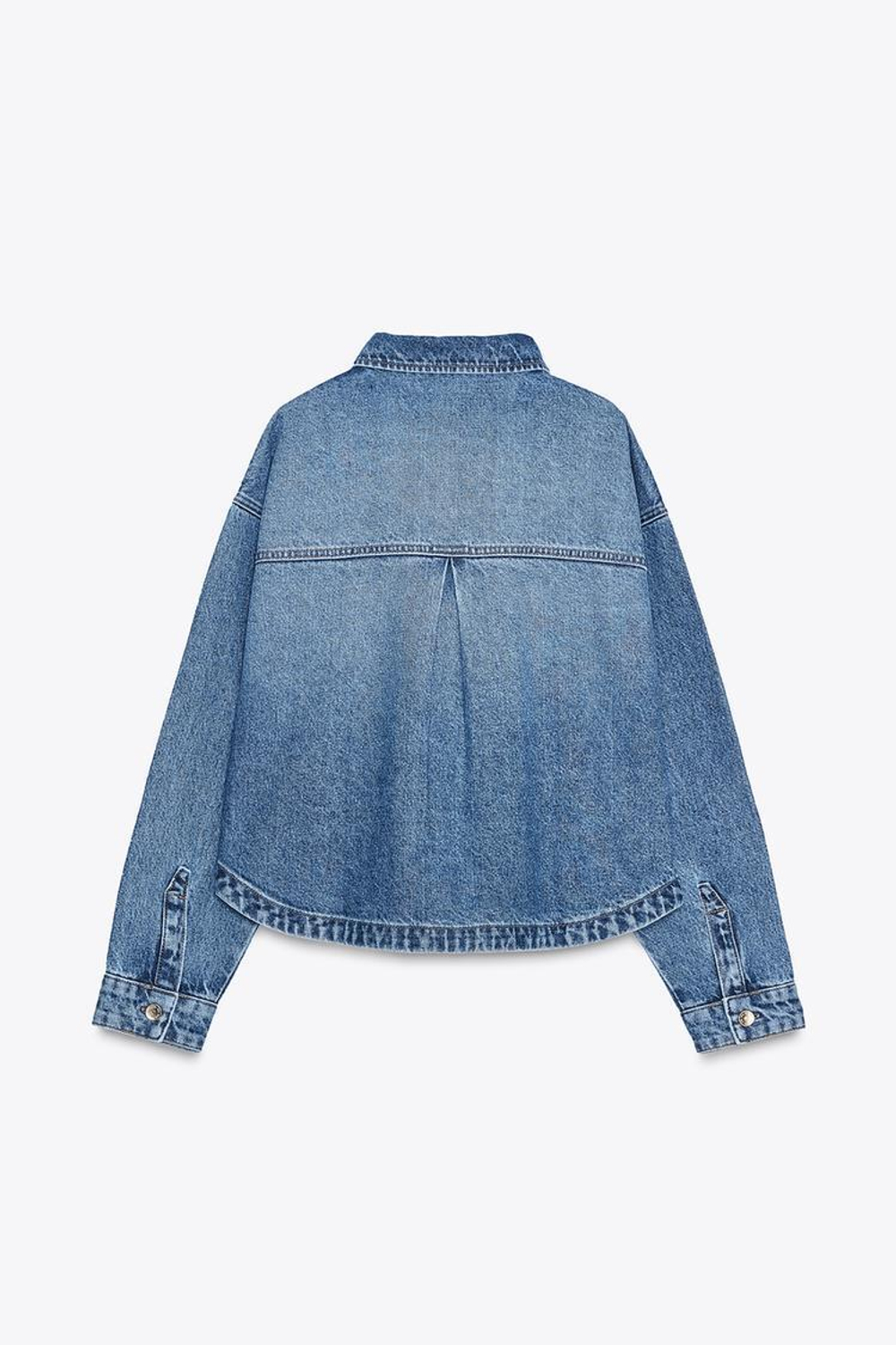 ZARA ДЖИНСОВАЯ КУРТКА Z1975, ВЫЦВЕТШИЙ СИНИЙ