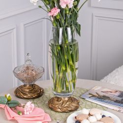 Ваза для цветов Боа Флора Бронза