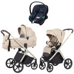 Коляска Carrello Vector CRL-6550 и автокресло Cybex Aton S2 Ocean Blue 3 в 1 Seashell Beige