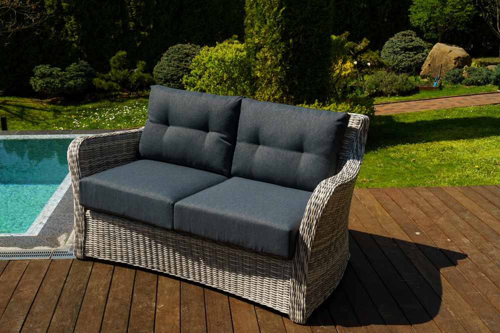 Набор мебели ВЕНЕЦИЯ из искусственного ротанга (цвет: коричневый/серый)