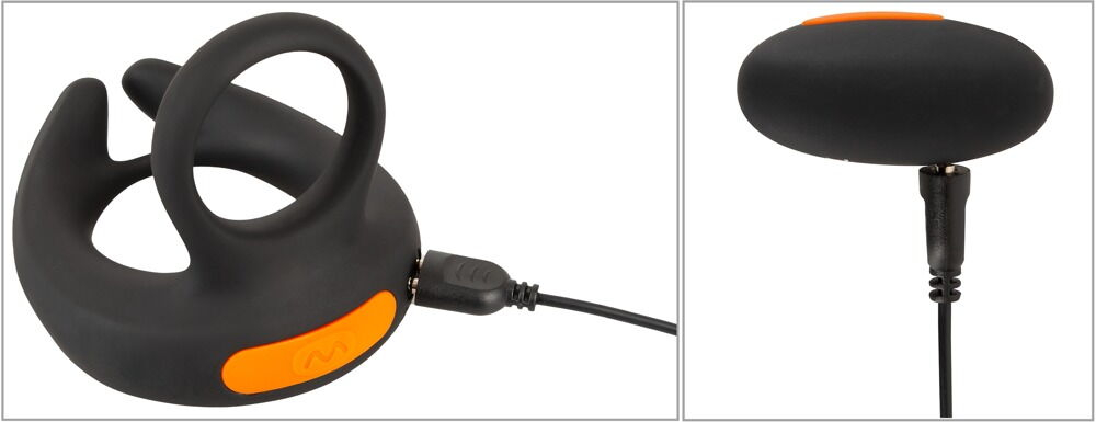 Черный вибростимулятор мошонки RC Scrotum Stimulator with Vibration (Цвет: черный)