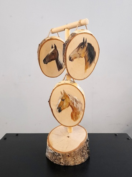 Конный сувенир Масти лошадей – набор №2. Спилы на повесах