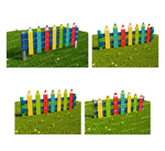 Забор уличный из экопластика Карандашики