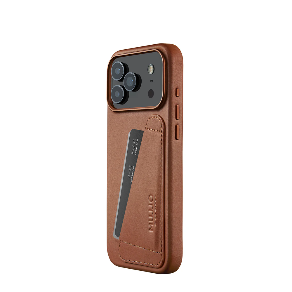 Чехол Mujjo Wallet Leather для iPhone 17 Pro Max песочный