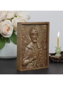 Дмитрий Донской святой благоверный князь, икона из бука