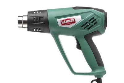 Фен техн. Hammer HG2020A  2200Вт 50/350-100/600С 300/500л/мин., насадки, тепл.защита