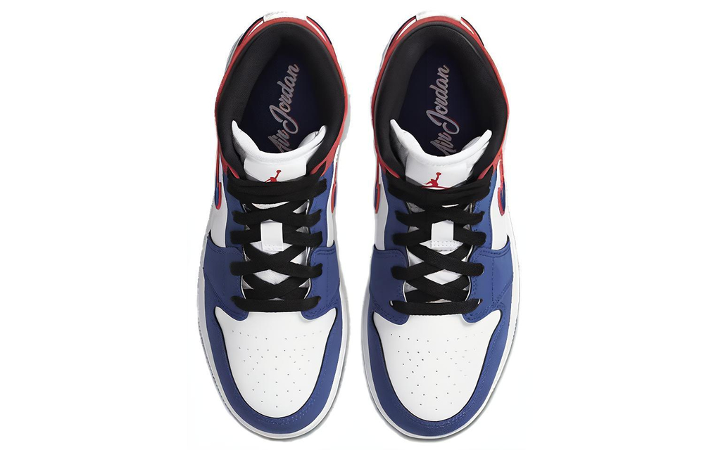 Jordan 1 Mid Rush Blue University Red GS