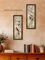 Картина интерьерная на бумаге в багетной раме 19*51 см