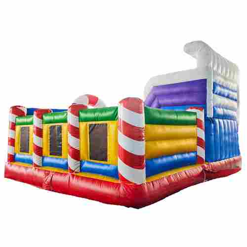 Коммерческий надувной батут «Веселый домик»,  6*5*4 м