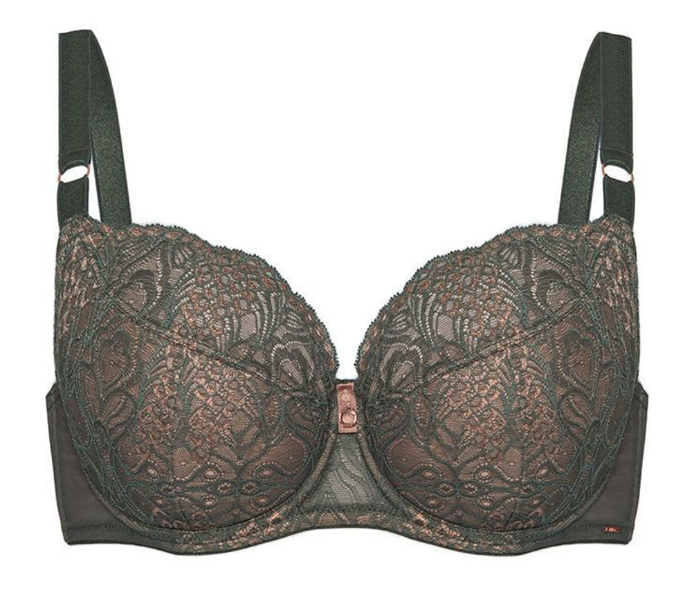 Бюстгальтер с чашкой на тонком поролоне Lusso (Размер: 85G) (Цвет: хаки)