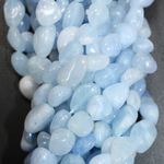 Аквамарин А галтовка бусины 6-8мм