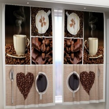 Фотошторы для кухни "РД. КОФЕЙНОЕ НАСТРОЕНИЕ", Россия.