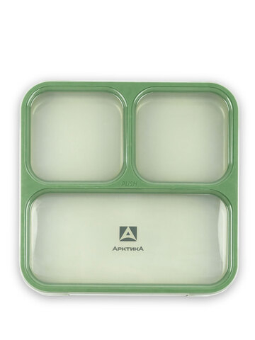 Плоский ланч-бокс с отделениями