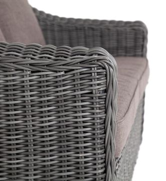 "Кон Панна" диван из искусственного ротанга двухместный, цвет графит