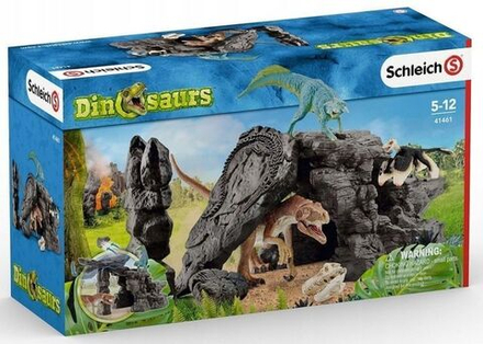 Фигурки Schleich Dinosaurs - Набор динозавров с пещерой - Шляйх Динозавры 41461