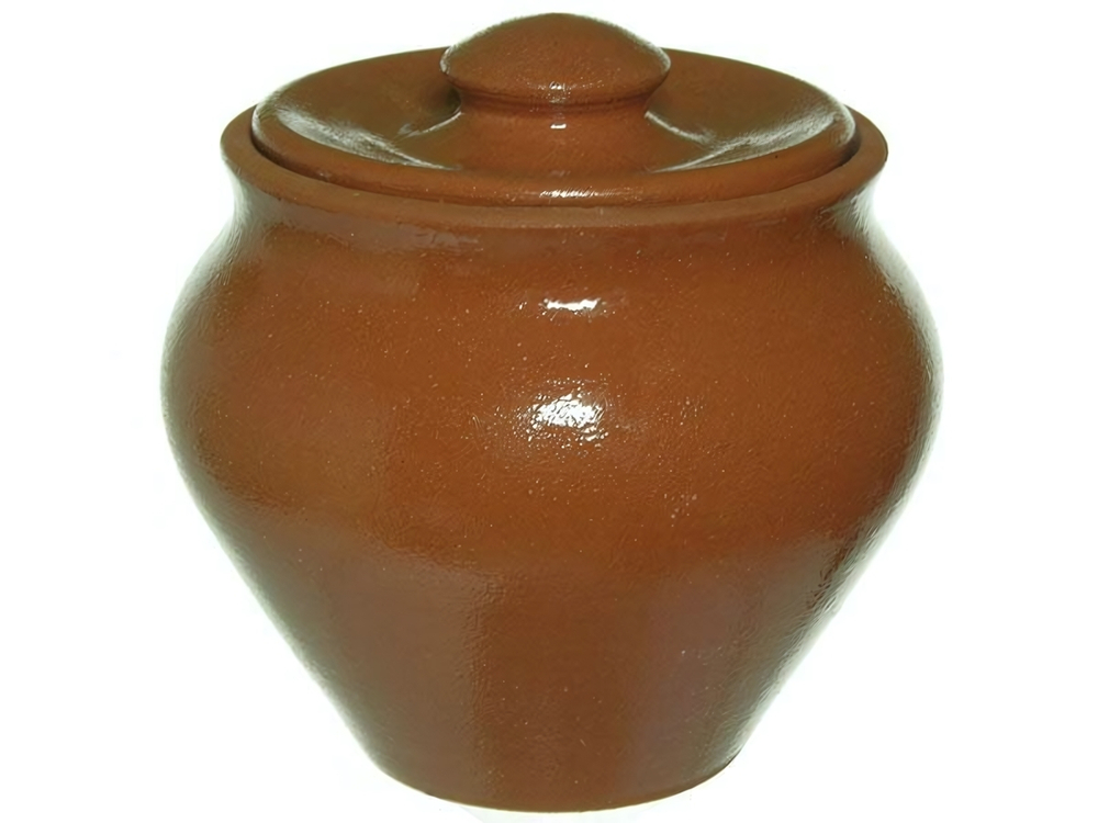 Горшок для запекания керамический 0,5л терракот