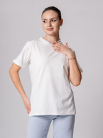 Футболка голубая с отворотами