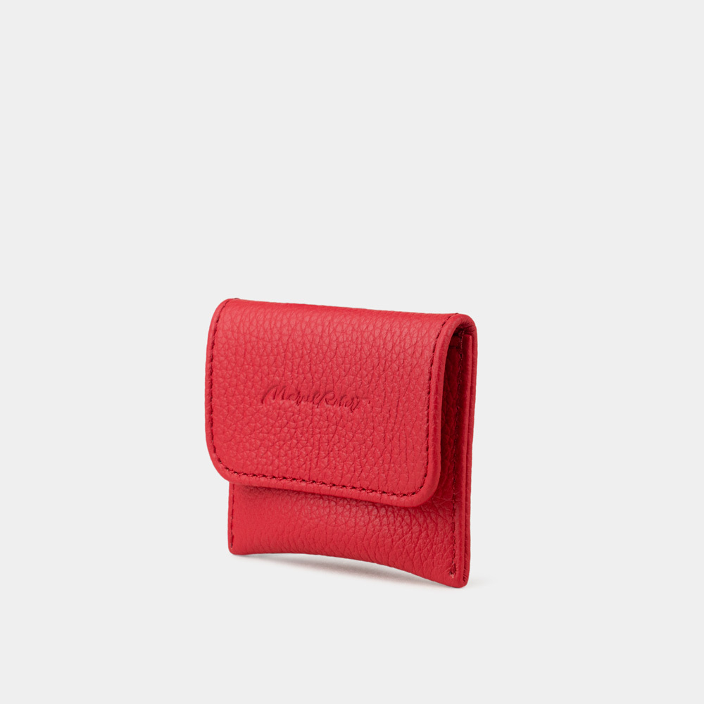 Кофр для украшений Small из кожи теленка, красного цвета