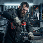 Дрель-шуруповерт аккумуляторная ударная 21V 4.0 AH