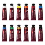 Краски акриловые художественные BRAUBERG ART PREMIERE, НАБОР 12 шт., в тубах по 22 мл, 191781