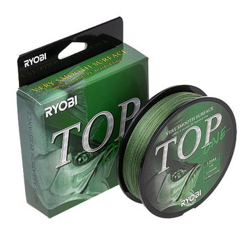 Шнур TOP PE4X-120M 3,0/d-0.286mm Dark green Ryobi