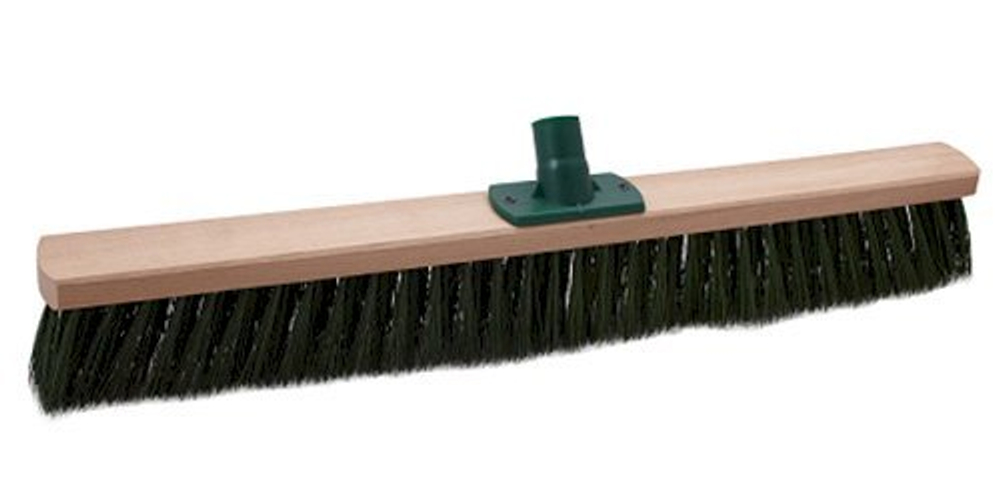 Щетка для улицы Wood, 64 см, бук, жесткая, 18 штук