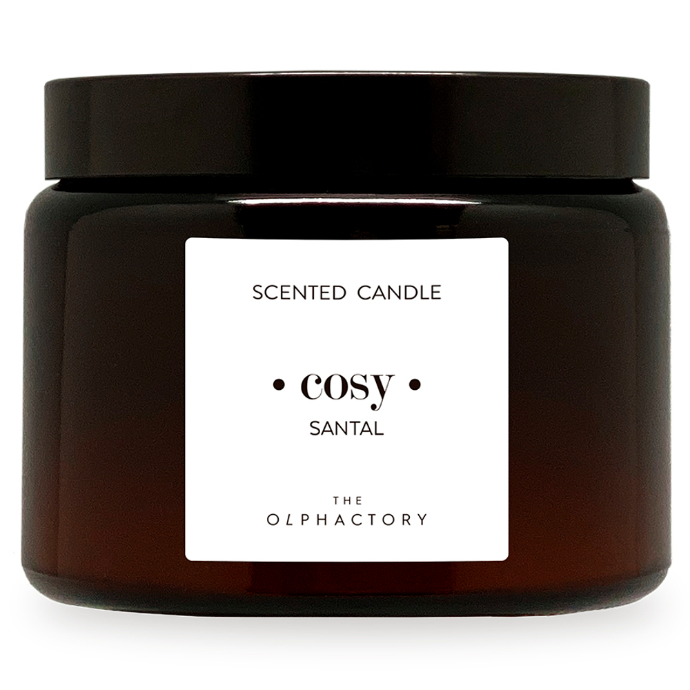 Свеча ароматическая the olphactory, cozy, santal, 60 ч