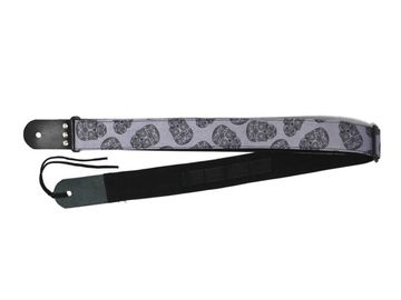 Ремень для гитары, череп2, MEZZO MZ-RG-5skull2