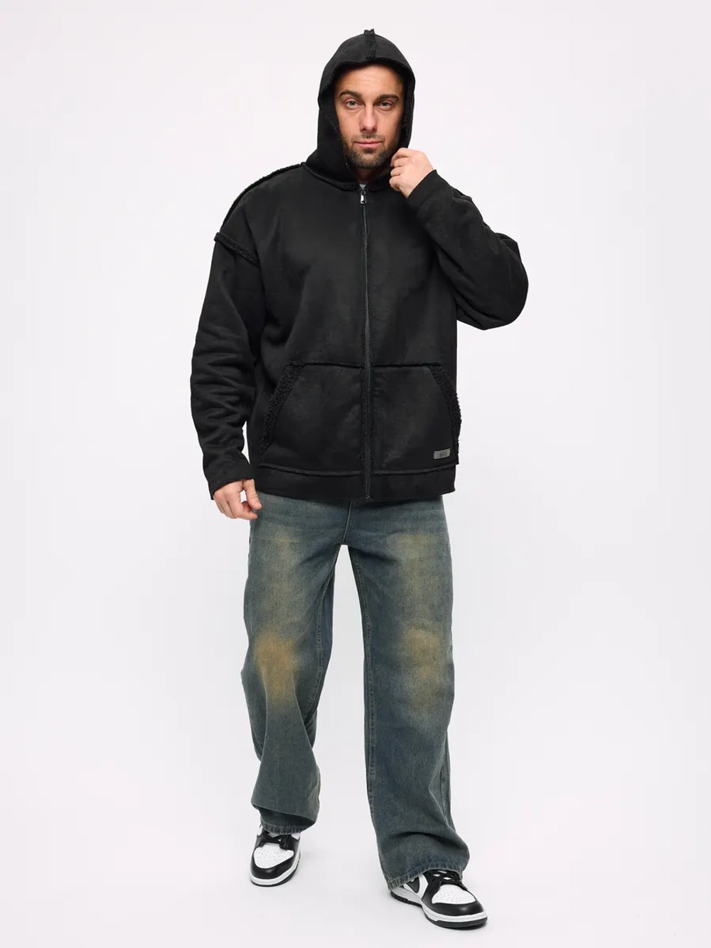 Зип Худи с начесом и мехом